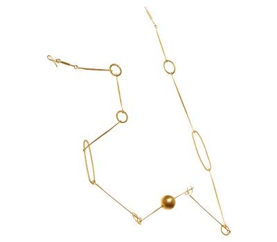 Gliding Spheres #33926 | Necklaces by Miriam Sharlin