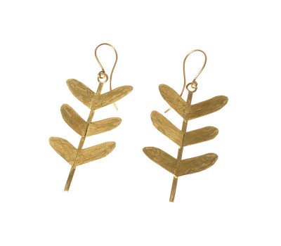 Leaves #34010 | Earrings by Miriam Sharlin