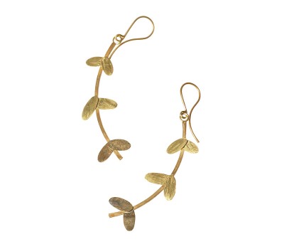 Leaves #34022 | Earrings by Miriam Sharlin